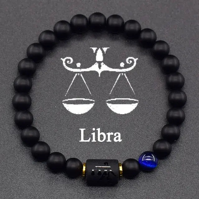 12 Constellation Zodiac Signs Bracelet