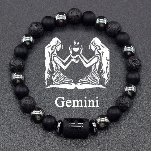 12 Constellation Zodiac Signs Bracelet