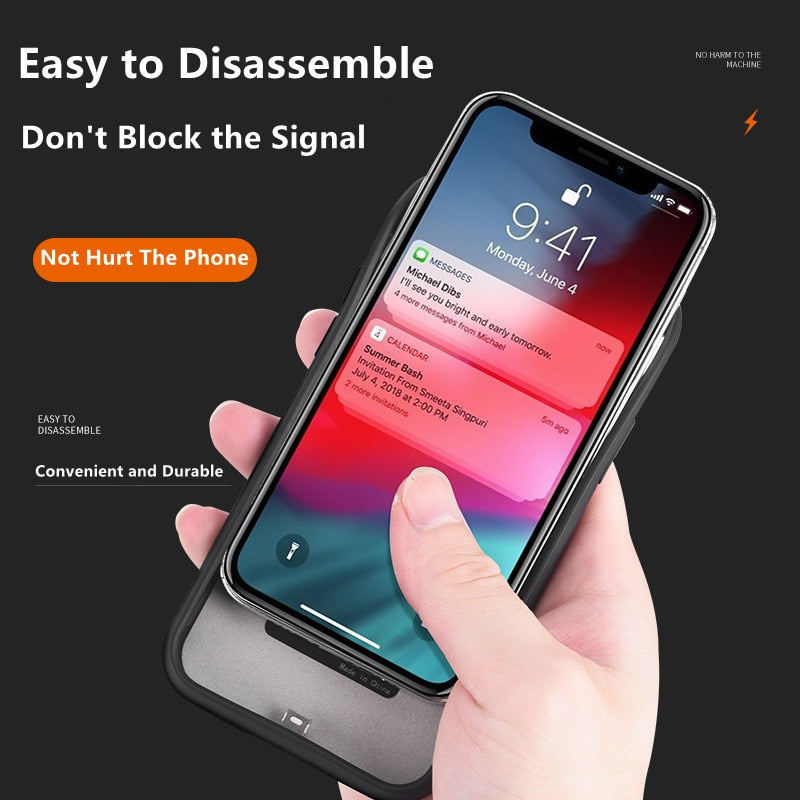 10000mAh Battery Case With Power Bank Charging Cover