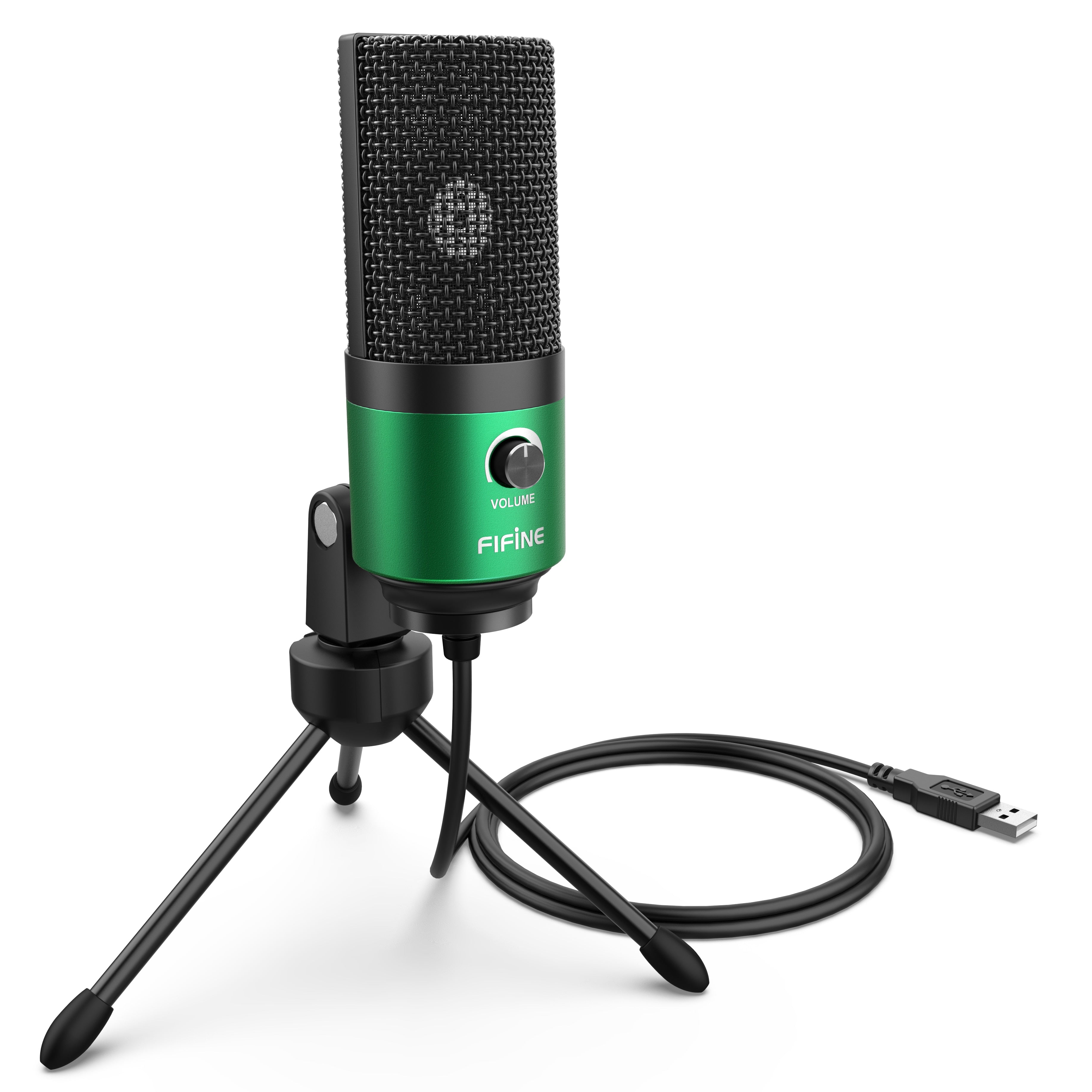 Fifine Metal USB Condenser Recording Microphone For Laptop Windows Cardioid Studio Recording Vocals Voice Over,YouTube-K669