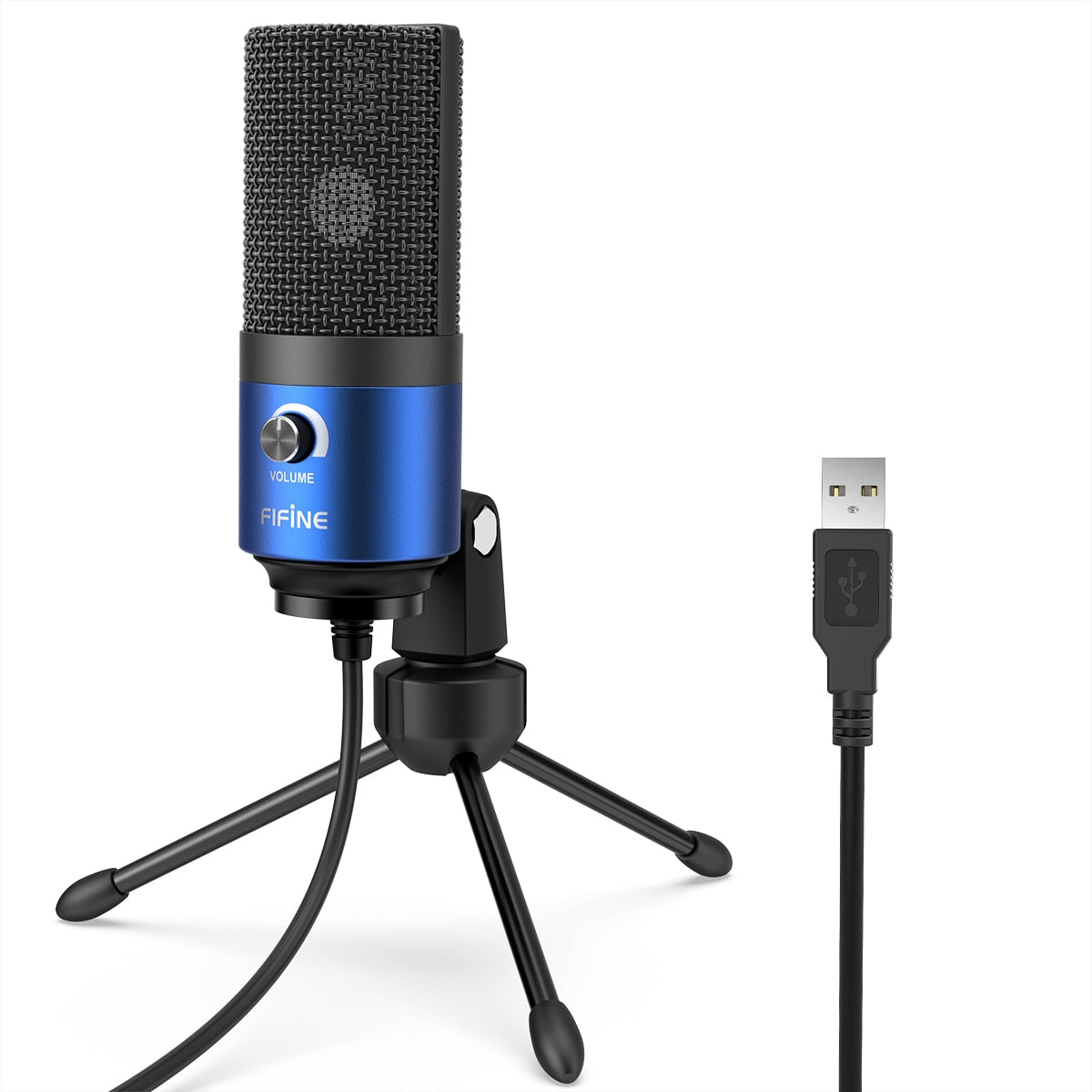 Fifine Metal USB Condenser Recording Microphone For Laptop Windows Cardioid Studio Recording Vocals Voice Over,YouTube-K669