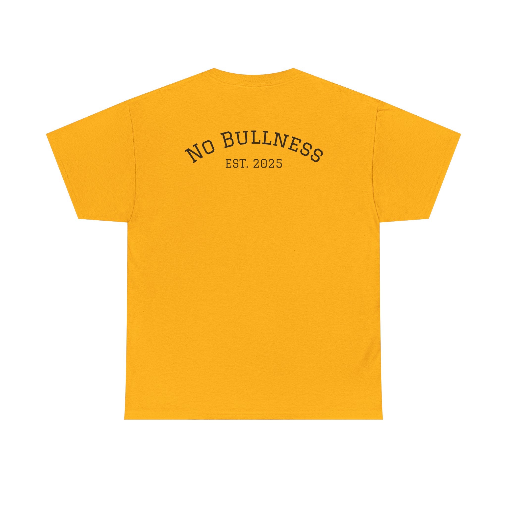 Unisex Heavy Cotton Tee - No Bullness Est 2025, Motivational Workout Shirt, Gym Apparel, Fitness Gift, Bull Design Tee
