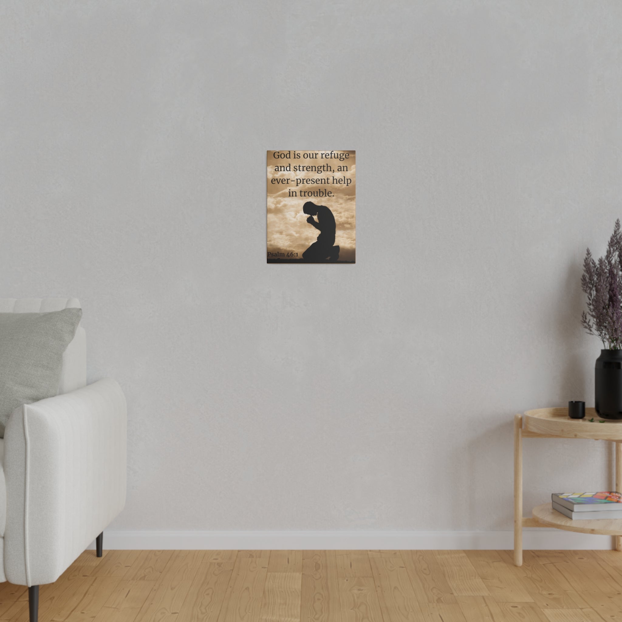 God is our refuge Canvas