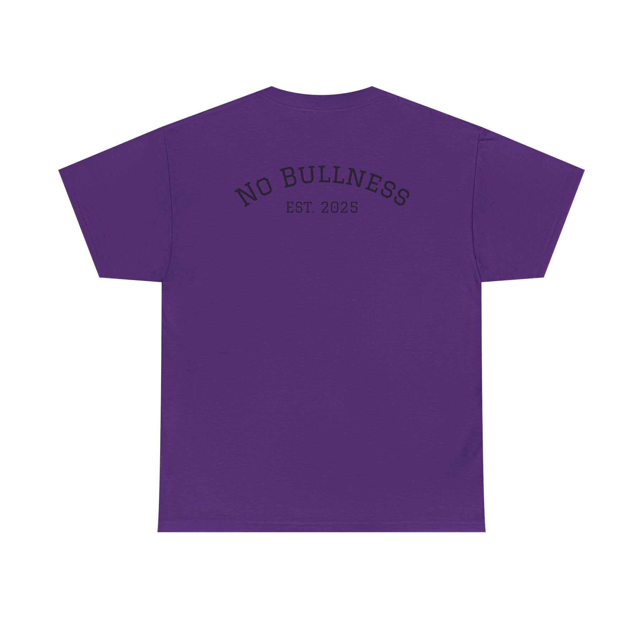 Unisex Heavy Cotton Tee - No Bullness Est 2025, Motivational Workout Shirt, Gym Apparel, Fitness Gift, Bull Design Tee