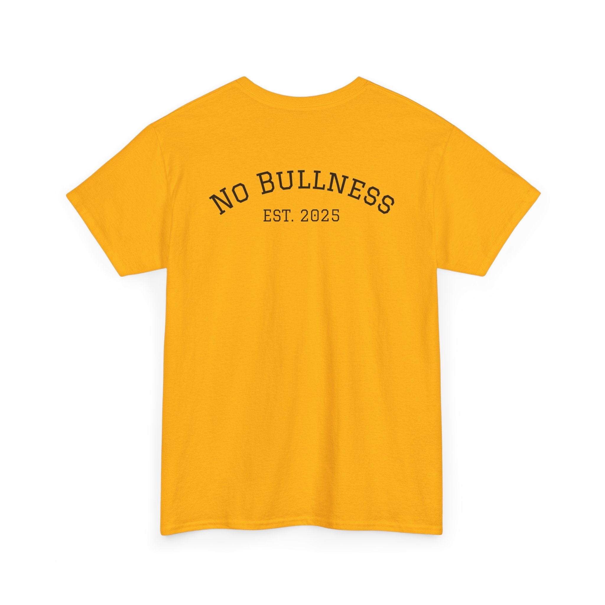 Unisex Heavy Cotton Tee - No Bullness Est 2025, Motivational Workout Shirt, Gym Apparel, Fitness Gift, Bull Design Tee