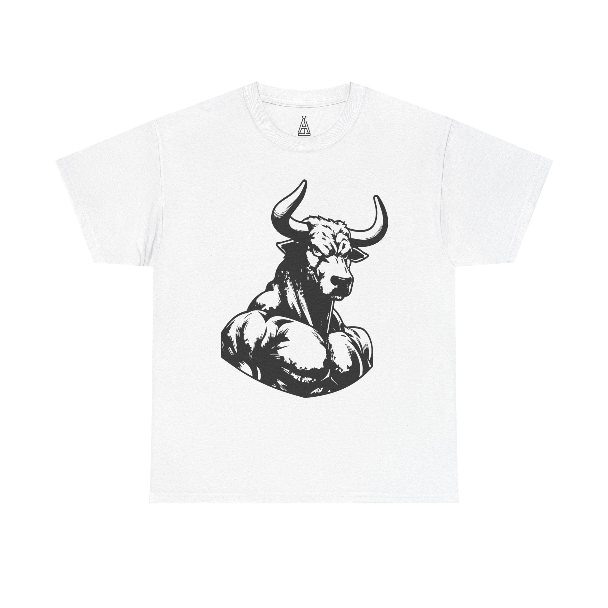 Unisex Heavy Cotton Tee - No Bullness Est 2025, Motivational Workout Shirt, Gym Apparel, Fitness Gift, Bull Design Tee