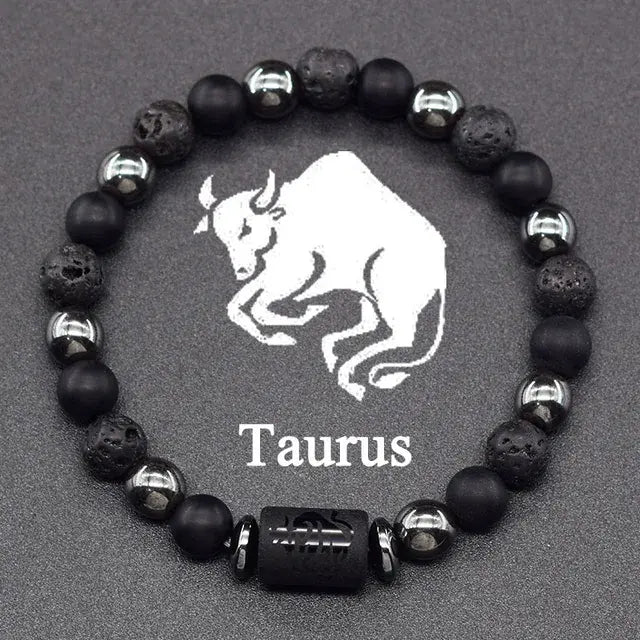 12 Constellation Zodiac Signs Bracelet