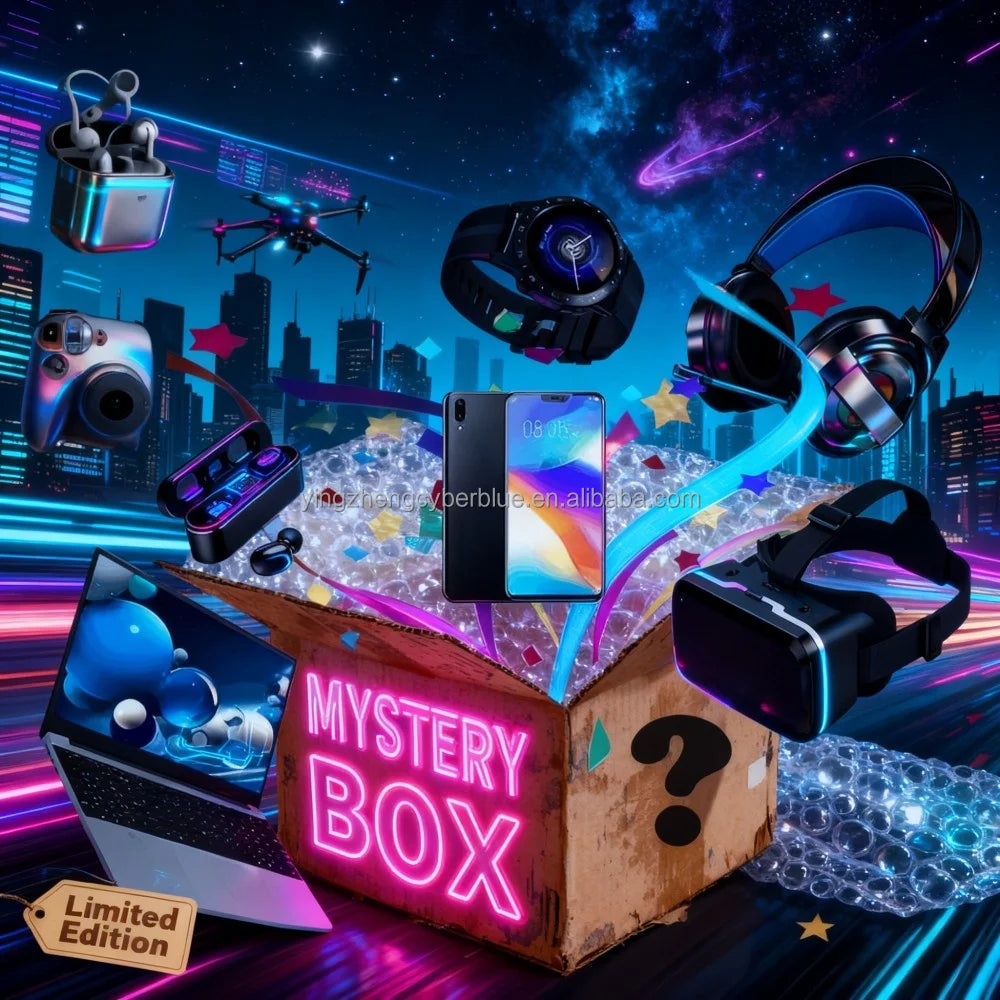 HOT Surprise Lucky Lucky Mystery Box Surprise Mysterious Boxes Smartwatch Game Controller Party Electronic Watches Mobile Phone