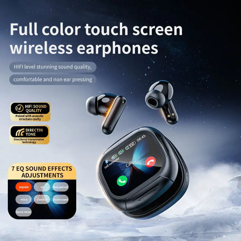 Sports Earphones Noise Cancelling Earbuds Water Resistance Earphone Ergonomic LED Display Wireless Earphone for Running Jogging