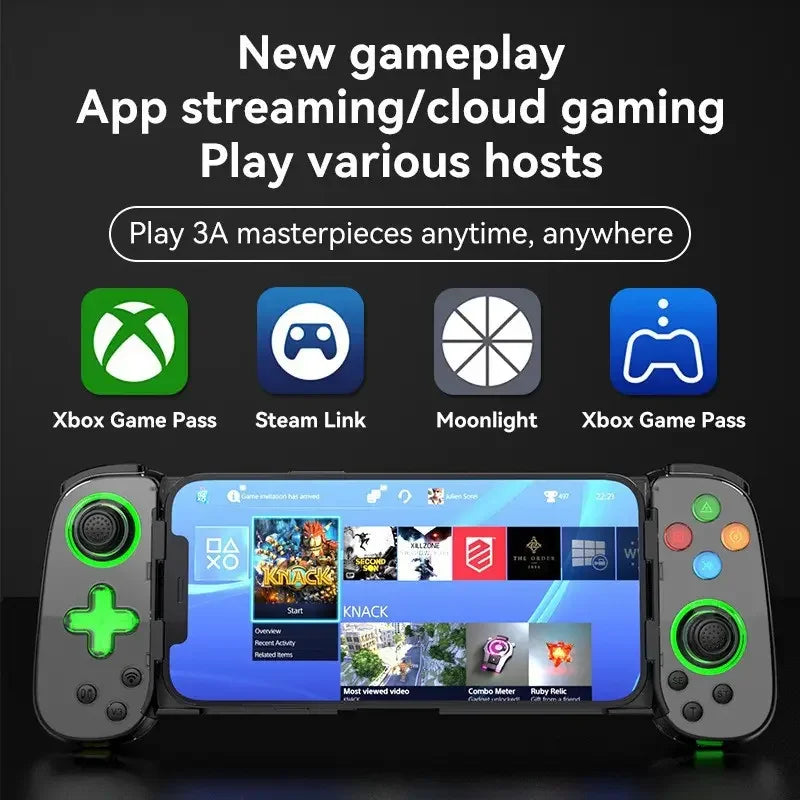 New LED D7 Six Axis BT Portable Gamepad Toystick Wireless Game Controller for Iphone Android PC Win7