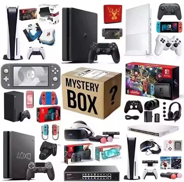 HOT Surprise Lucky Lucky Mystery Box Surprise Mysterious Boxes Smartwatch Game Controller Party Electronic Watches Mobile Phone