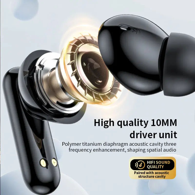 Sports Earphones Noise Cancelling Earbuds Water Resistance Earphone Ergonomic LED Display Wireless Earphone for Running Jogging