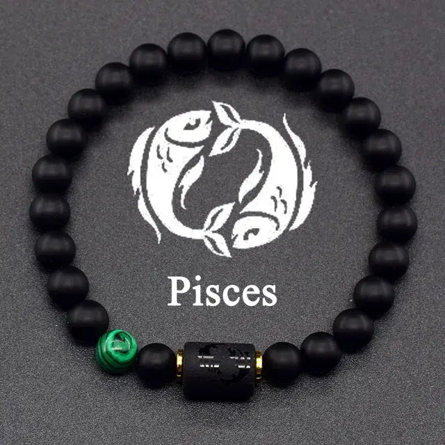 12 Constellation Zodiac Signs Bracelet