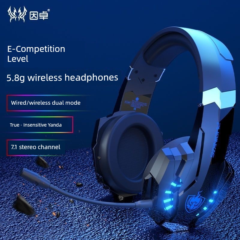 Mechanic Gaming Notebook for Computer Wired E-Sports Games Headphone Head-Mounted Special Noise Reduction with Microphone to Eat