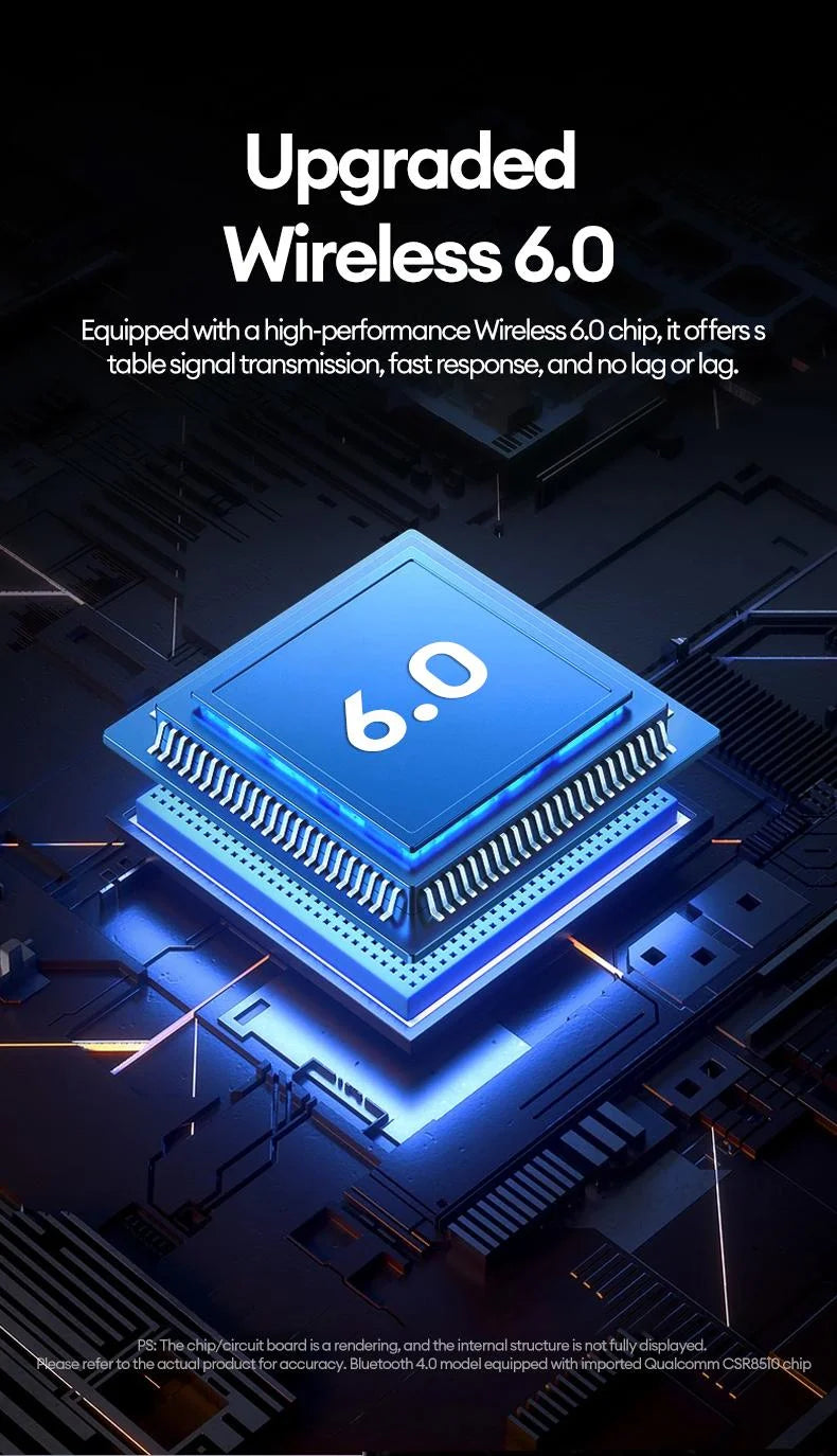 AI LCD Touch Screen Shock Bass Headsets HIFI Sound Wireless Bluetooth Headphones ANC Noise Reduction Gamer Earphones With HD Mic