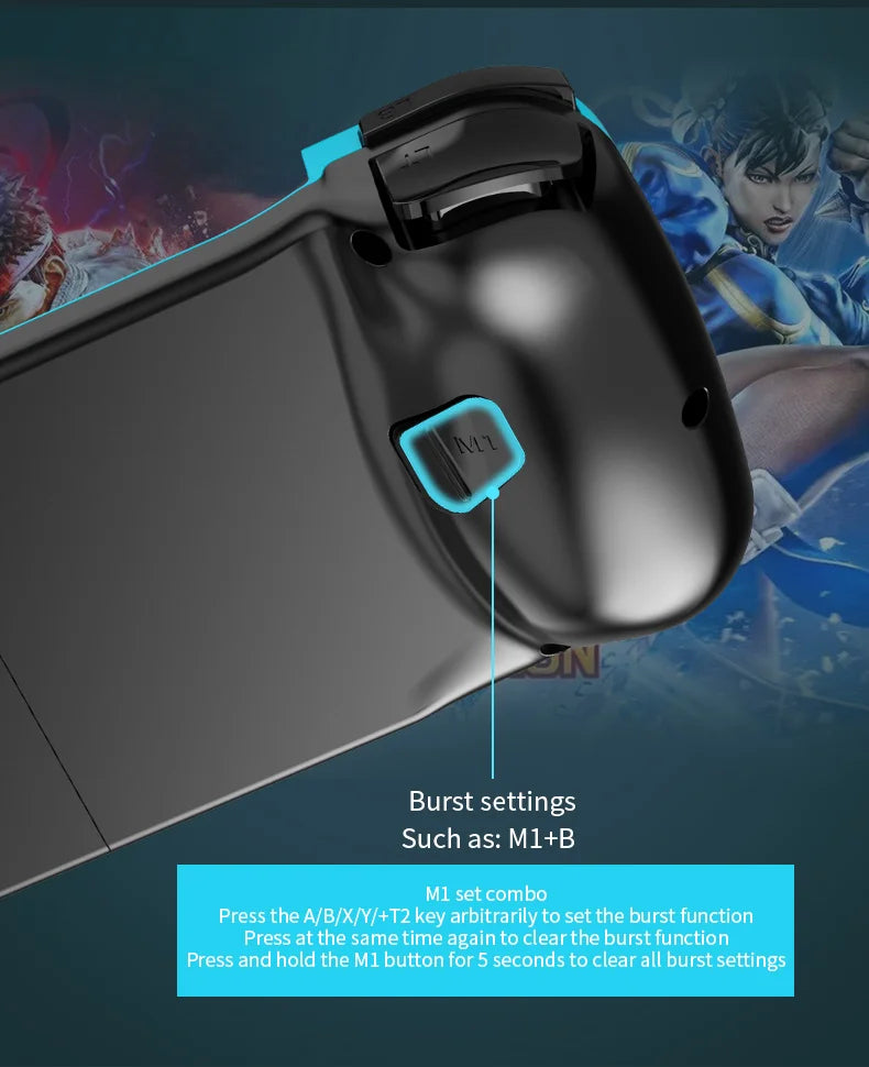 gamepad mobile phone controller with expandable game controller support for Android/iOS/Hongmeng mobile game controllers