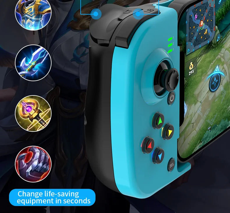 gamepad mobile phone controller with expandable game controller support for Android/iOS/Hongmeng mobile game controllers