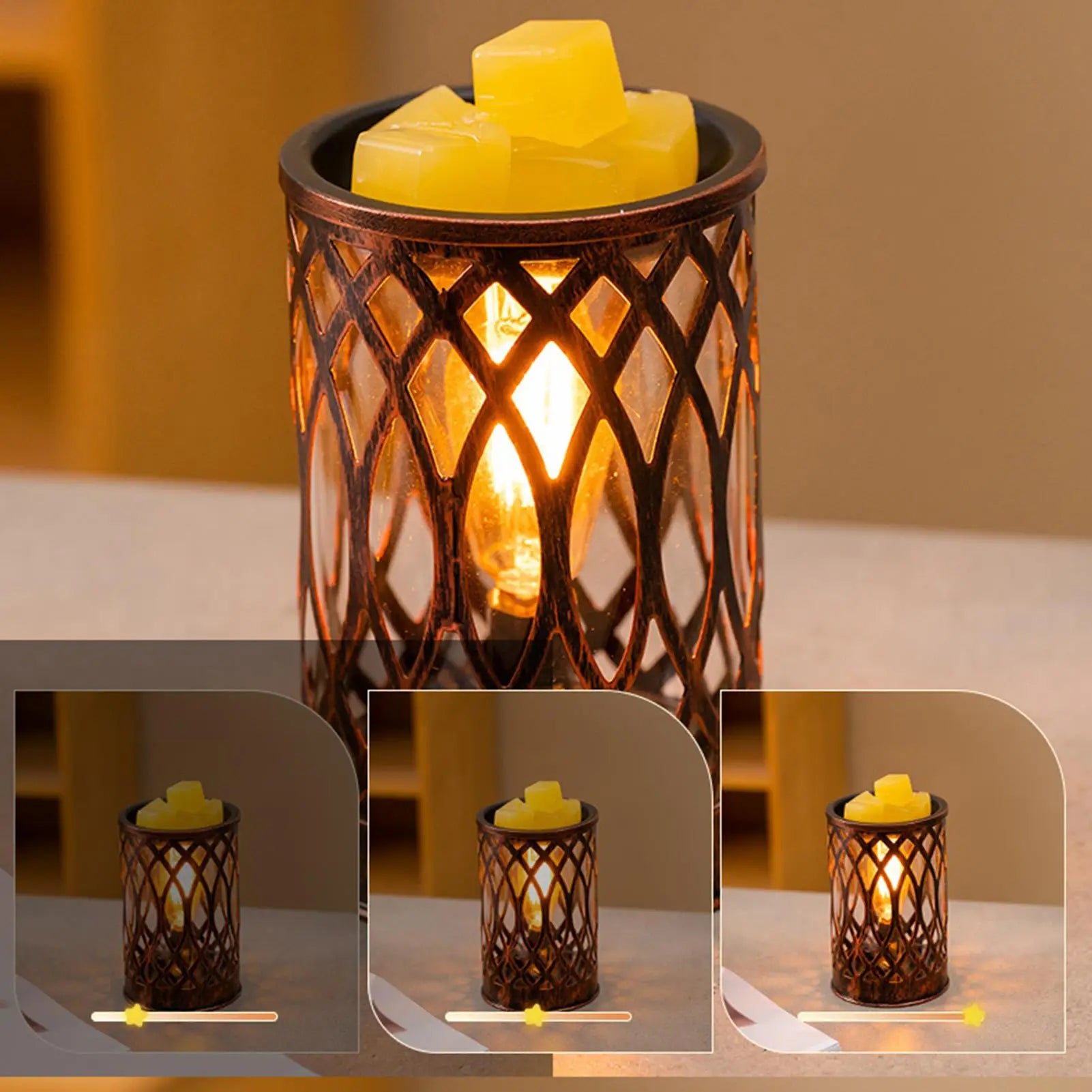 Candle Warmer Lamp Vintage Electric Oil Diffuser With Timer Electric Wax Melt Warmer For Home Christmas Birthday Room Office