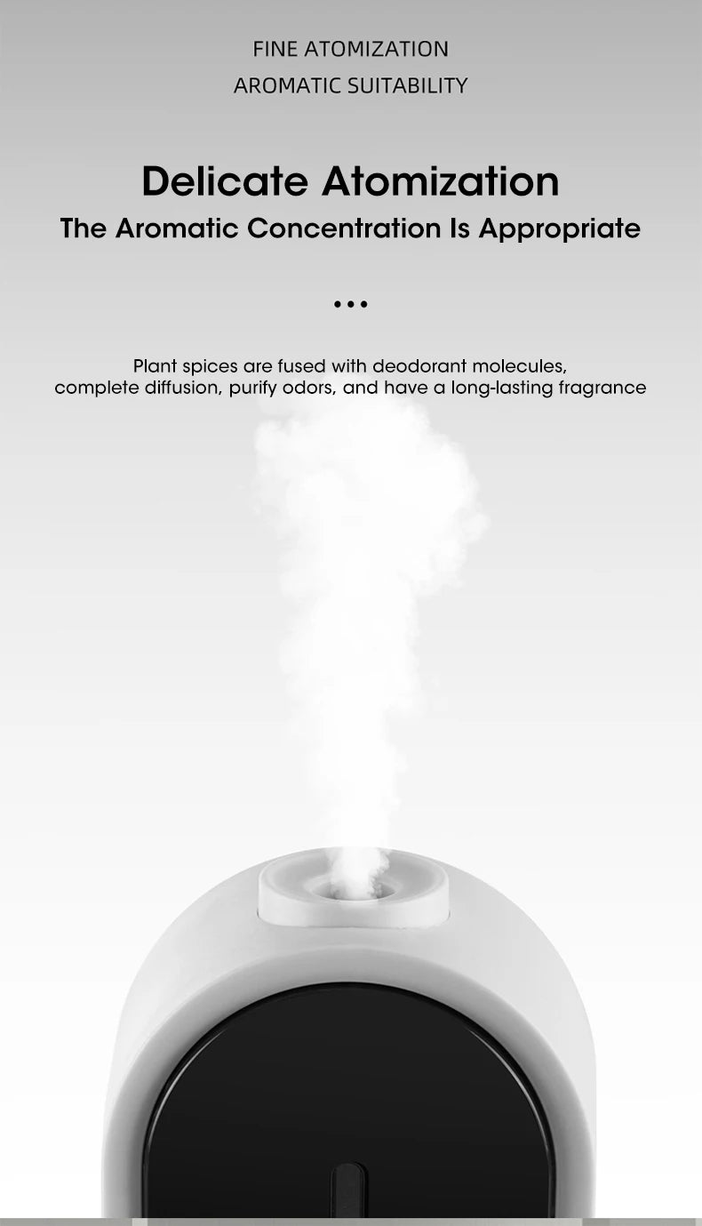 Portable Ultrasonic Diffuser Aromatherapy Machine Desktop Wall USB Smart Air Purifier Car Air Freshener Home Bathroom