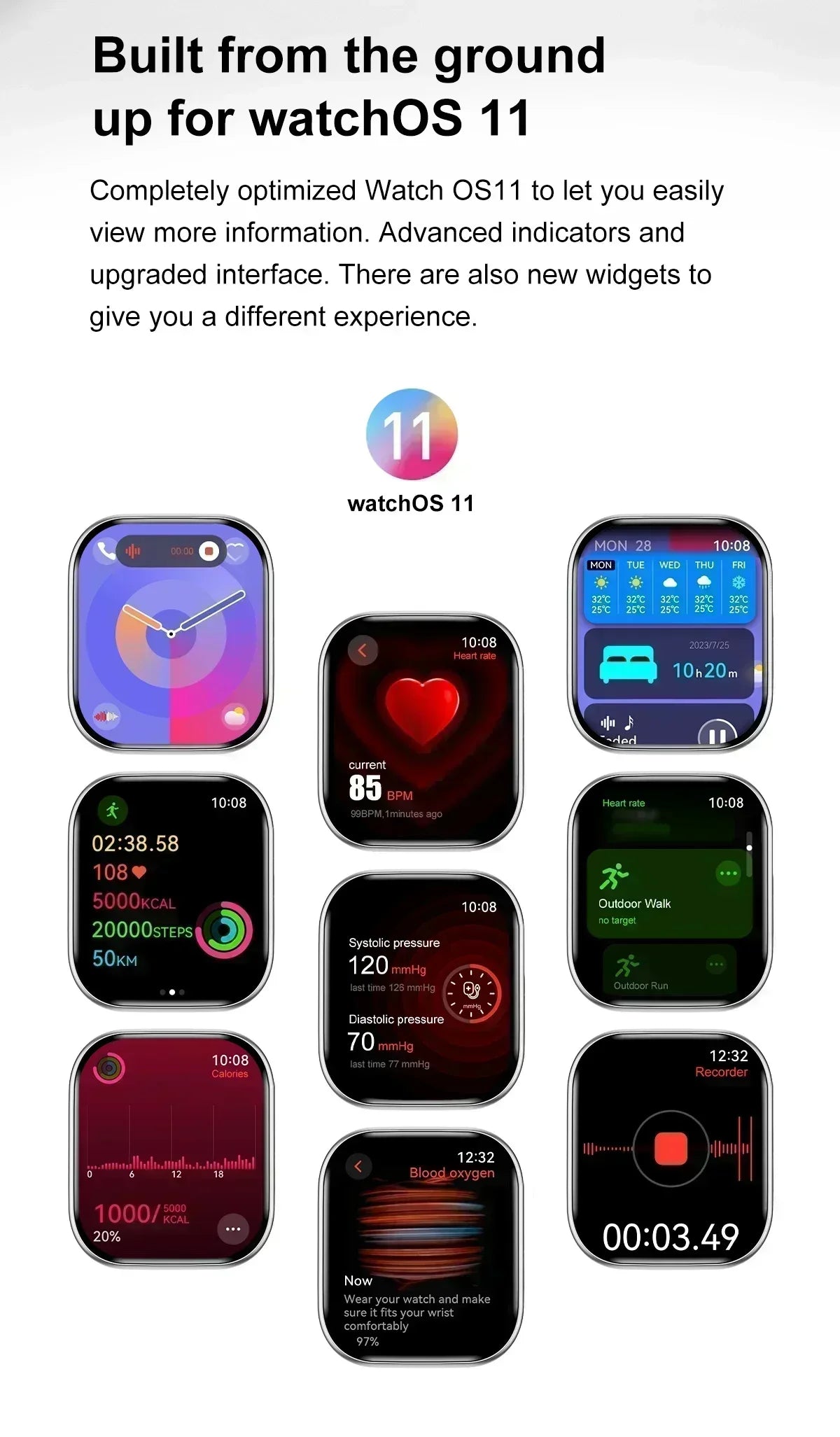 Smart Watch 4G Music Video Bluetooth Call Waterproof for Android iOS with TWS Earphones 1.96' AMOLED HD Touch Screen