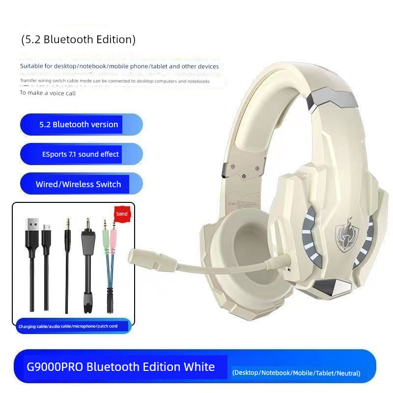 Mechanic Gaming Notebook for Computer Wired E-Sports Games Headphone Head-Mounted Special Noise Reduction with Microphone to Eat