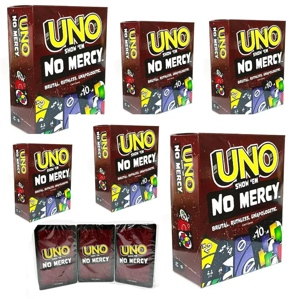 NEW Uno No mercy Game Board Games2025 UNO Cards Table Family Party Entertainment UNO Games Card Toys Children Birthday Christmas