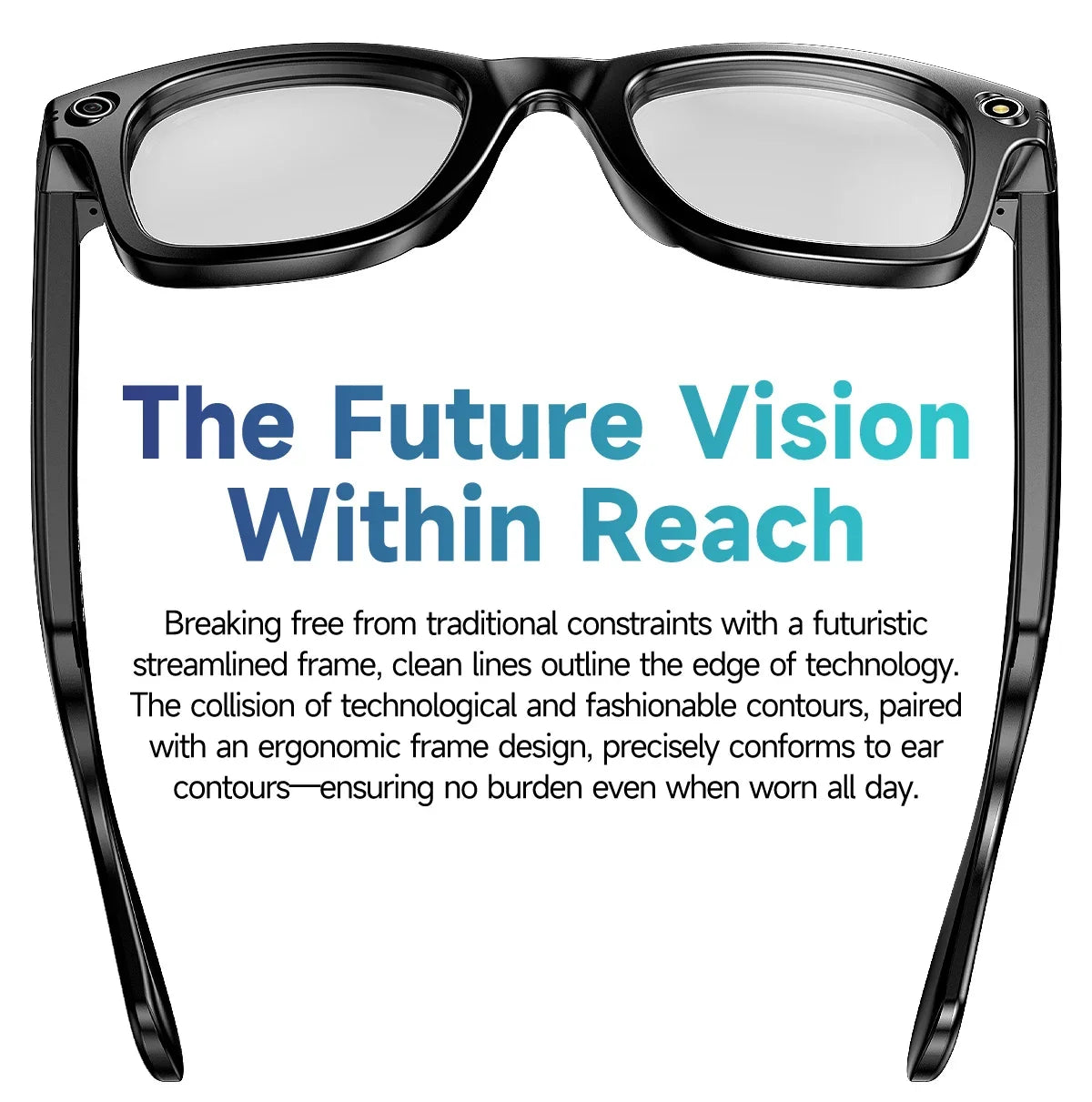 AI for Meta Smart Glasses 8MP Camera Video Recording 100+ Languages Translation Sunglasses Bluetooth Call Music Play