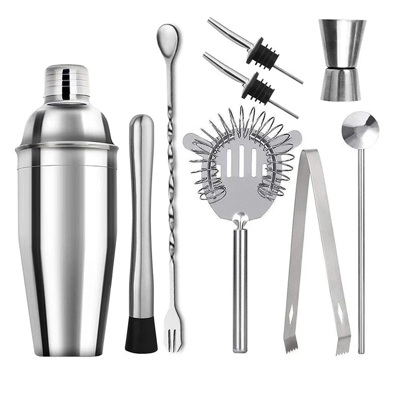 Cocktail Shaker Set Stainless Steel Bartender Kit Cocktail Mixer Wine Martini Boston Shaker Party Bar Tools