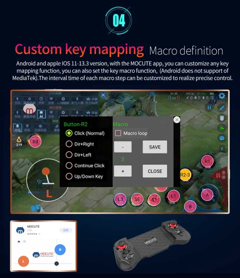 Mobile Controller Pubg For iPhone Android Cell Phone Gamepad Control Bluetooth Joystick Trigger Game Pad Cellphone Smartphone