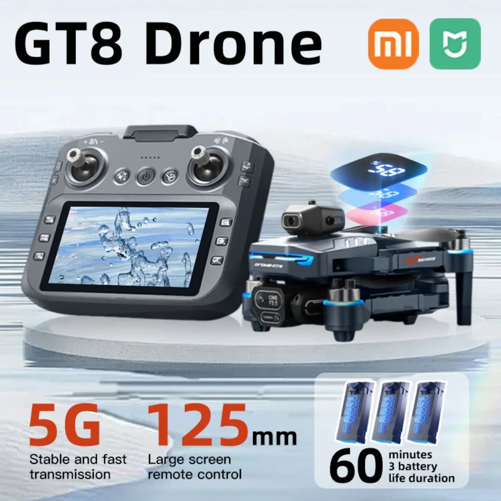 Xiaomi Mijia GT8 FPV Drone 8K HD Three Camera 5G Wifi Brushless Motor Aerial Photography RC Quadcopter with Optical Flow