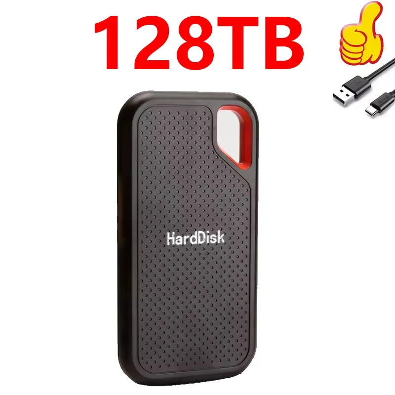 Portable SSD 1TB External Hard Drive 2TB 4TB High-Speed Hard Disk 256TB USB3.1 Type-C Solid State Drive for Laptop/Phone/MAC/PC