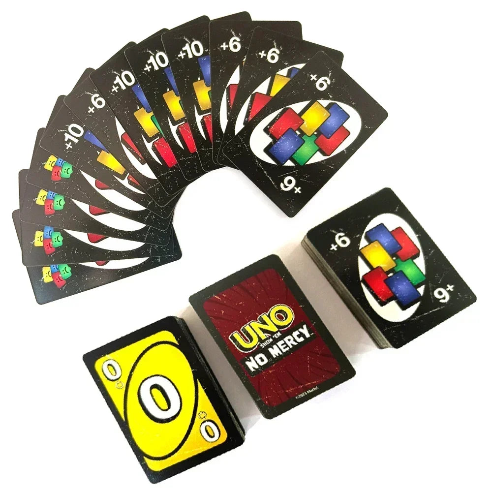 NEW Uno No mercy Game Board Games2025 UNO Cards Table Family Party Entertainment UNO Games Card Toys Children Birthday Christmas