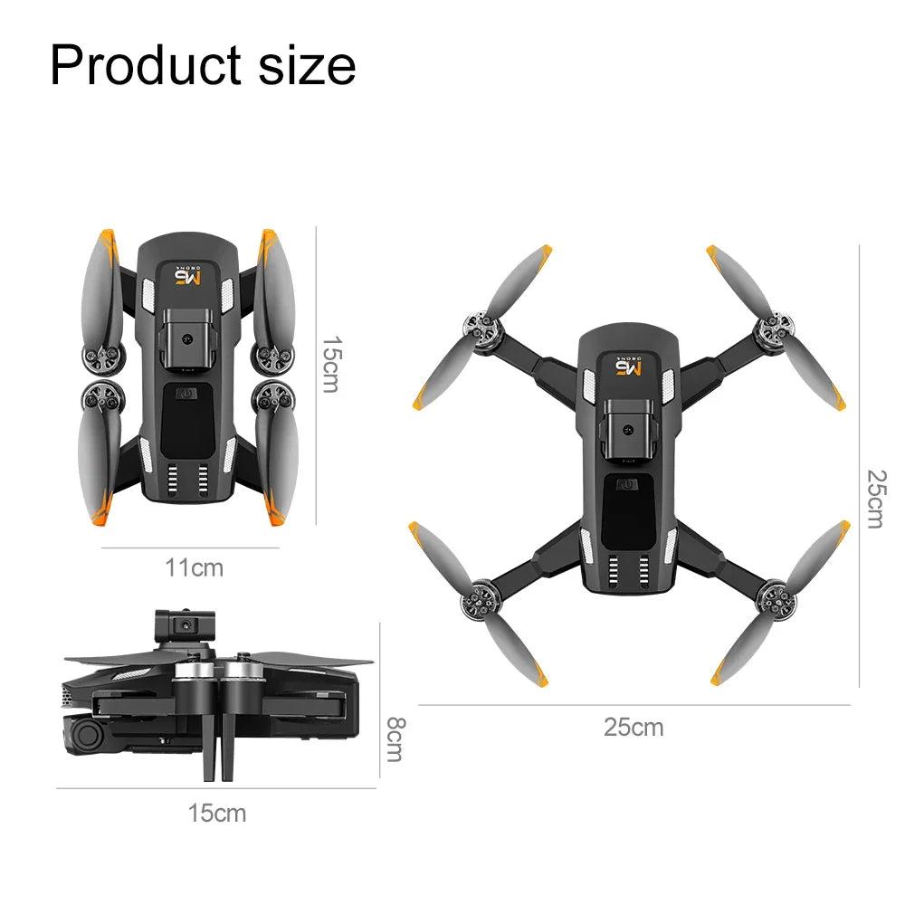 M6 Drone Brushless Motor Professional 8K HD Aerial Photography Obstacle Avoidance UAV Four-Rotor Helicopter Toys