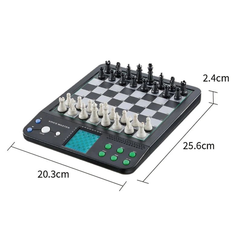 Electronic Chess Game Magnetic Chess Piece Sensory Board Screen Novice Learning Intelligent AI Against Single-player Chess