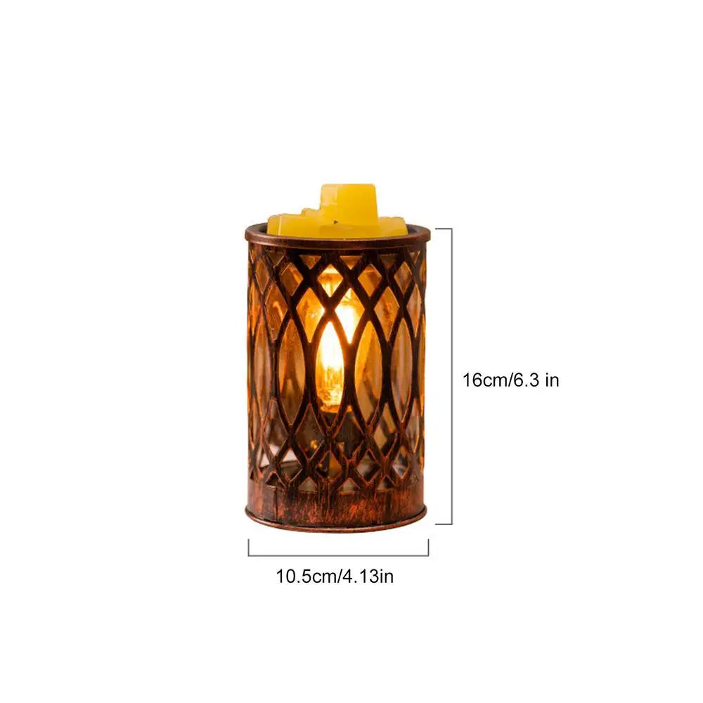 Candle Warmer Lamp Vintage Electric Oil Diffuser With Timer Electric Wax Melt Warmer For Home Christmas Birthday Room Office