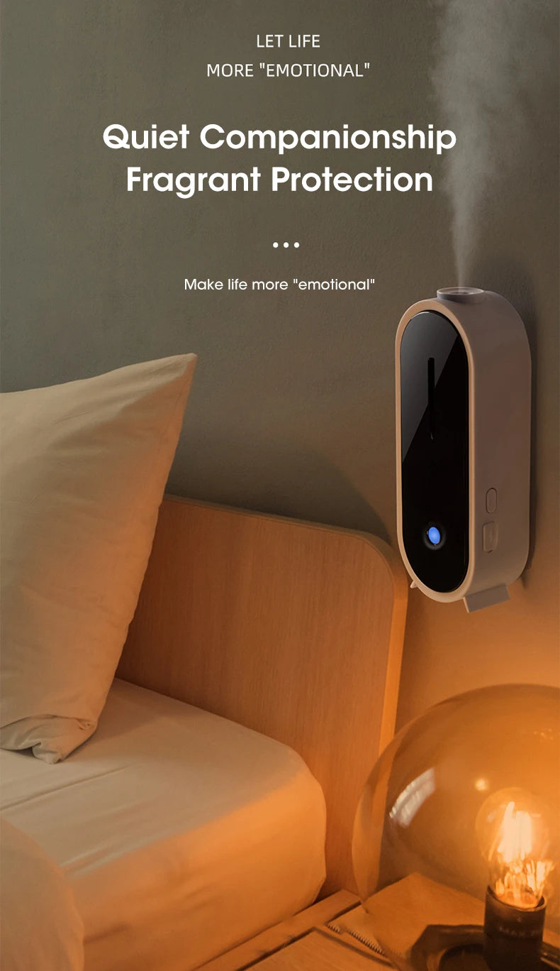 Portable Ultrasonic Diffuser Aromatherapy Machine Desktop Wall USB Smart Air Purifier Car Air Freshener Home Bathroom