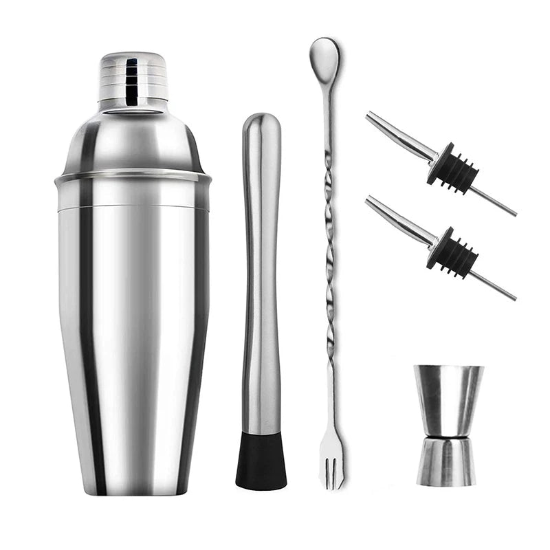Cocktail Shaker Set Stainless Steel Bartender Kit Cocktail Mixer Wine Martini Boston Shaker Party Bar Tools
