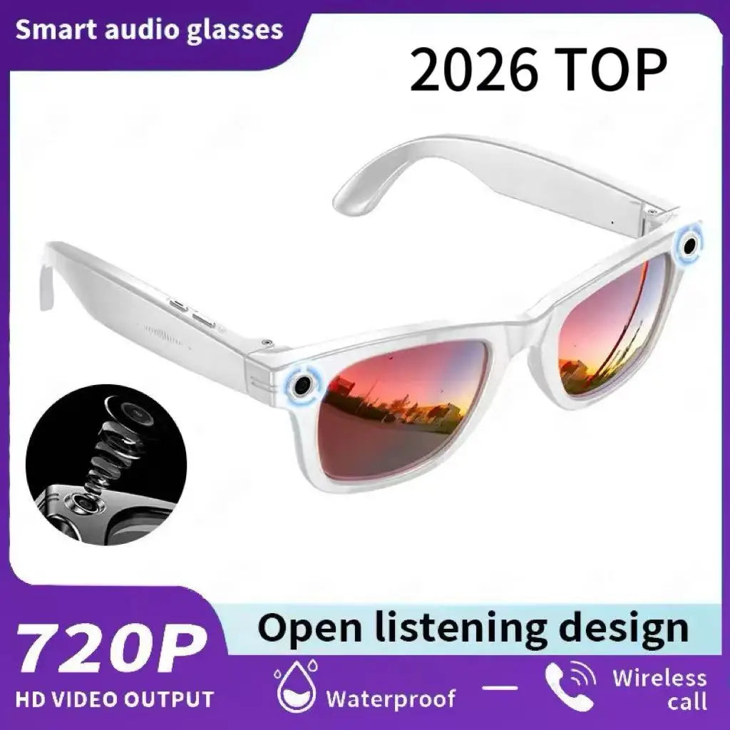 AI for Meta Smart Glasses 8MP Camera Video Recording 100+ Languages Translation Sunglasses Bluetooth Call Music Play
