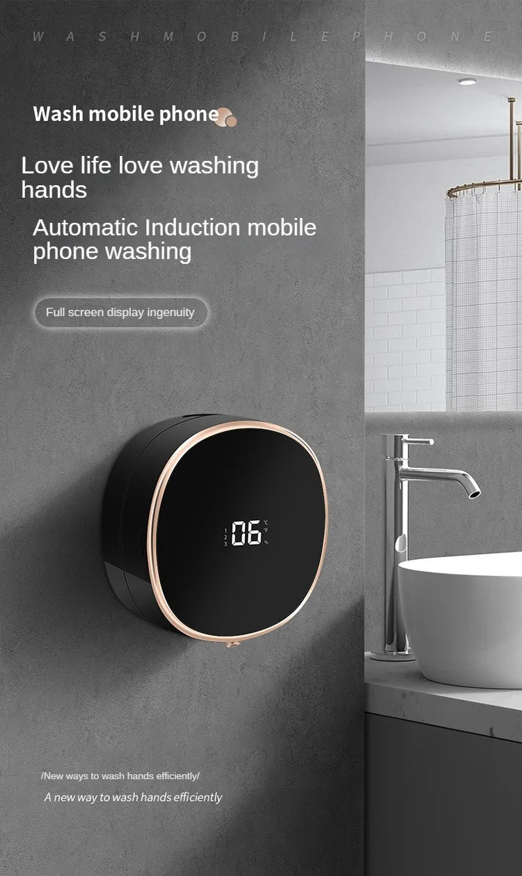 280ml Smart Soap Dispenser Touchless Motion Sensor Washing Hand Device 1200mah Wall-Mounted Liquid Soap Dispenser for Home