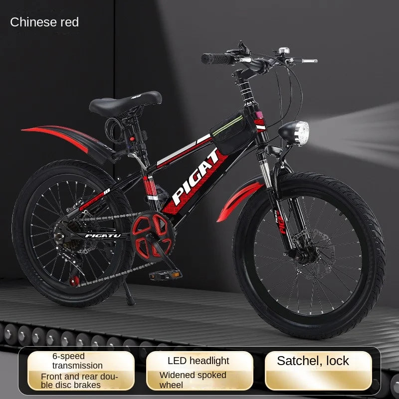 Chase Wholesale Kids Mountain Bikes 6-12 Years Old 18 "24" Mountain Variable Speed Boys Student Girls Riding Bikes Hot Sale