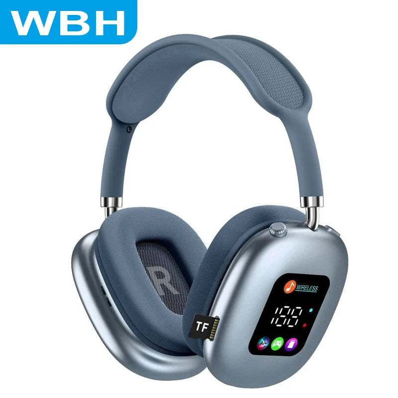 MAX600 Wireless Head-mounted Bluetooth Headset with Digital Display and Card Reader