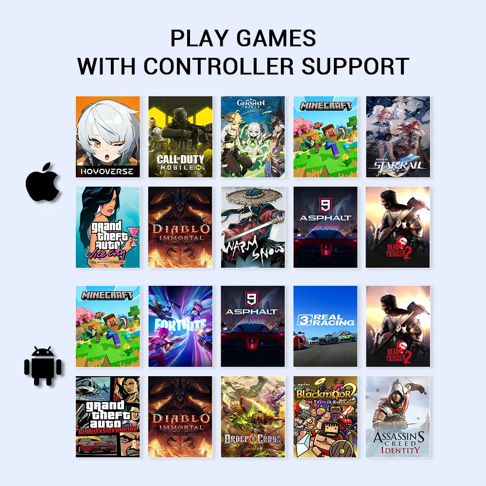 GameSir X5 Lite Game Controller for Android, iPhone 16/15, iPad mini - Hall Effect Joysticks, App Support for Mobile Gaming