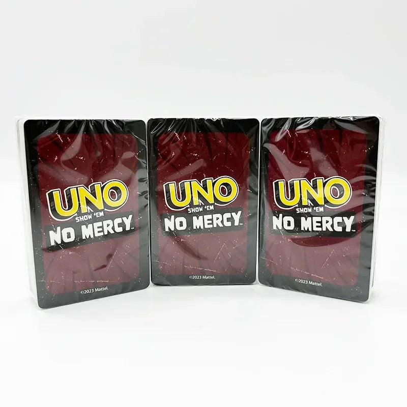 NEW Uno No mercy Game Board Games2025 UNO Cards Table Family Party Entertainment UNO Games Card Toys Children Birthday Christmas