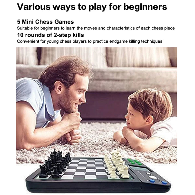 Electronic Chess Game Magnetic Chess Piece Sensory Board Screen Novice Learning Intelligent AI Against Single-player Chess