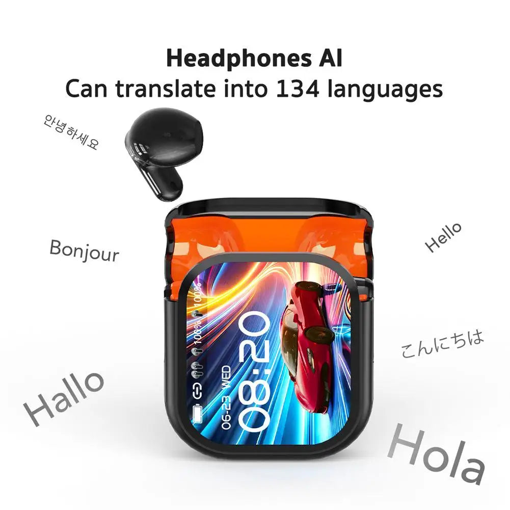 2025 NEW Bluetooth V6.0 Earphones TWS Sports Wireless Headphones AI Translator Earbuds In-Ear Noise Reduction Headsets With Mic