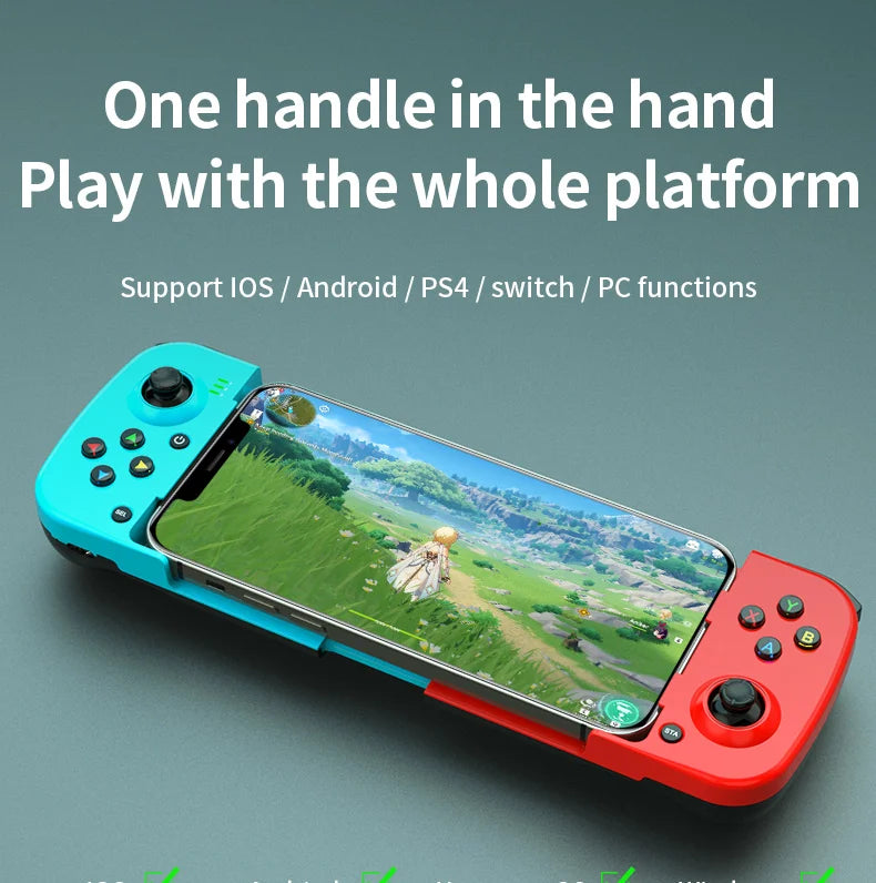 gamepad mobile phone controller with expandable game controller support for Android/iOS/Hongmeng mobile game controllers