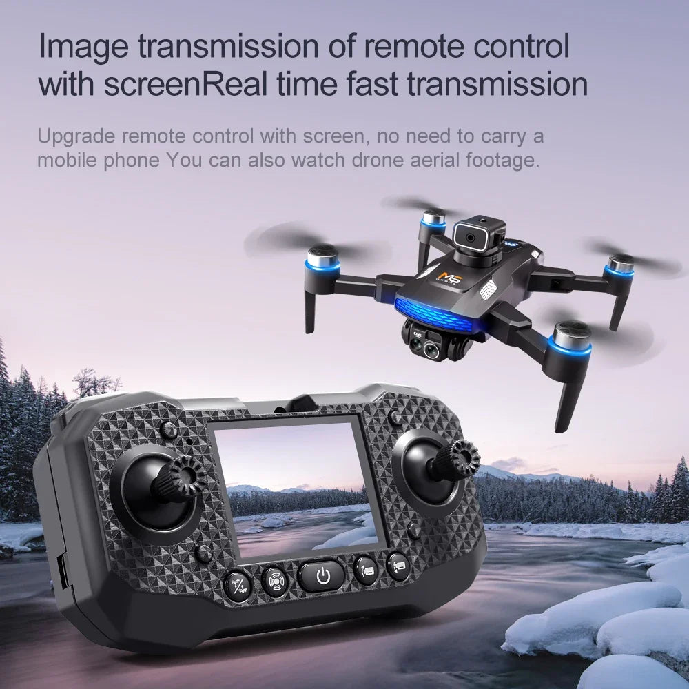 M6 Drone Brushless Motor Professional 8K HD Aerial Photography Obstacle Avoidance UAV Four-Rotor Helicopter Toys
