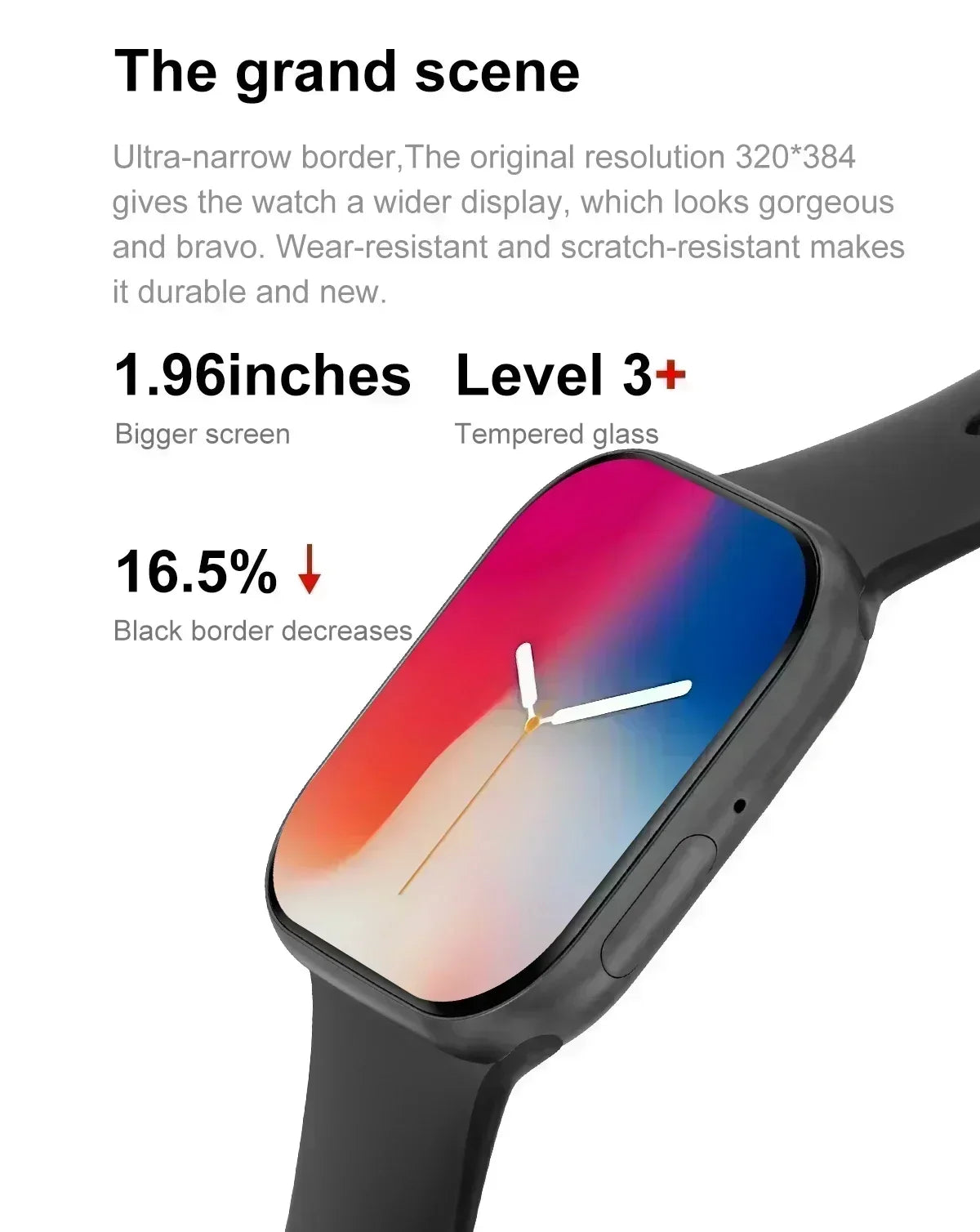Smart Watch 4G Music Video Bluetooth Call Waterproof for Android iOS with TWS Earphones 1.96' AMOLED HD Touch Screen