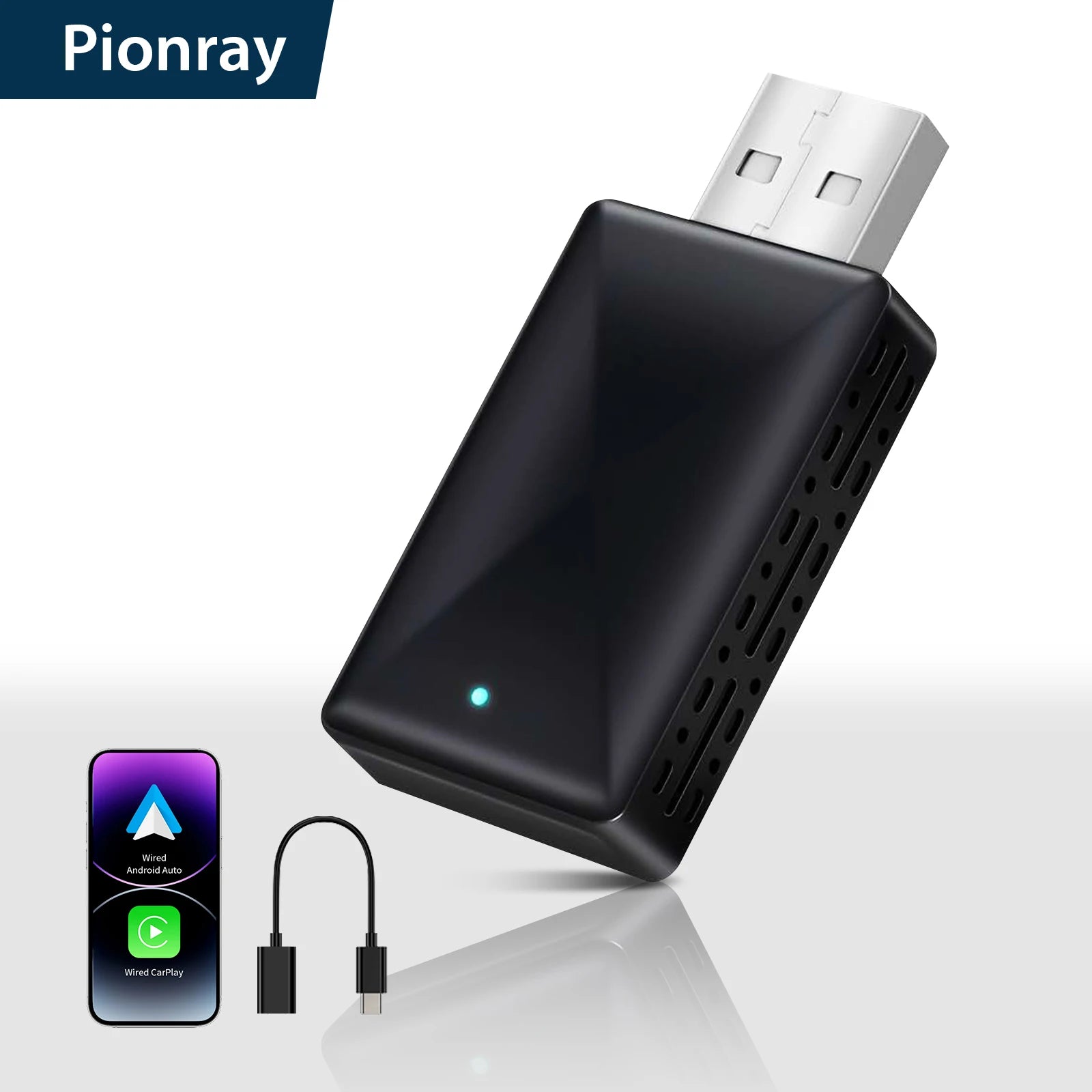 2 in 1 Wireless CarPlay Adapter for iPhone & Android Auto, Convert Wired to Wireless Carplay Adapter, Mini 2025 Upgrade