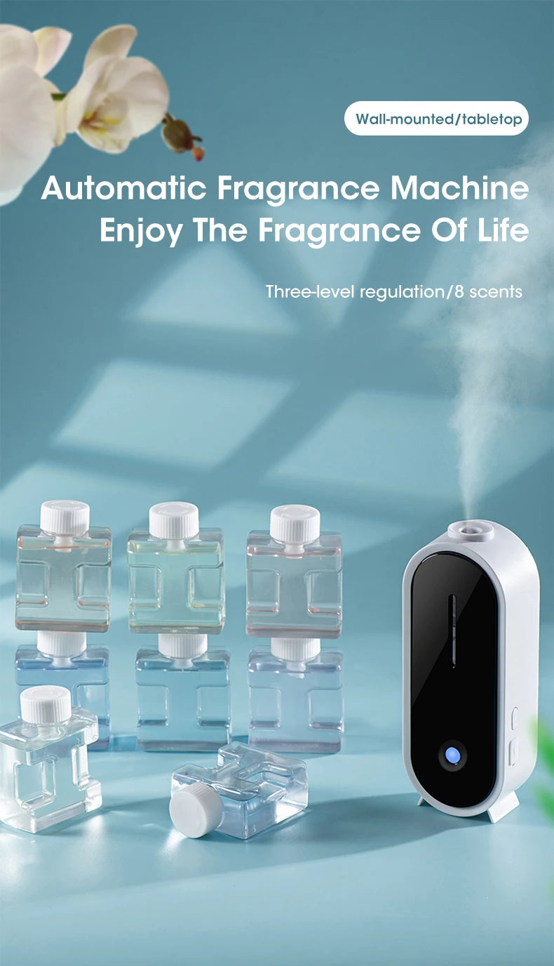 Portable Ultrasonic Diffuser Aromatherapy Machine Desktop Wall USB Smart Air Purifier Car Air Freshener Home Bathroom